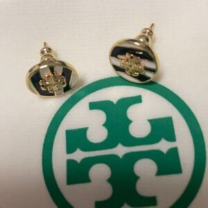 Women’s Tory Gold and Black Earrings